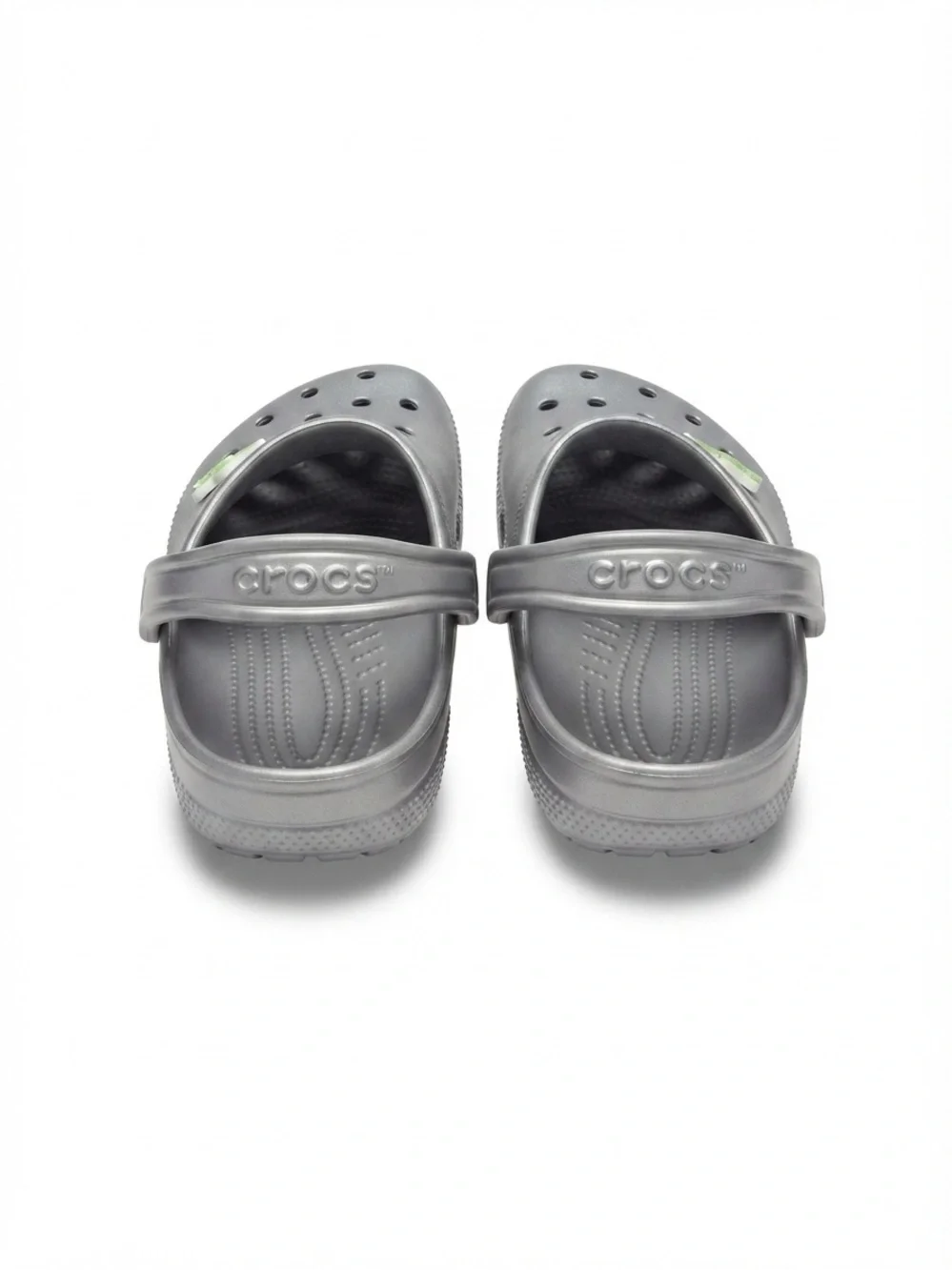 Star Wars Mandalorian Metallic Silver Baby Yoda Crocs | Men’s 9 Womens 11 NWOT